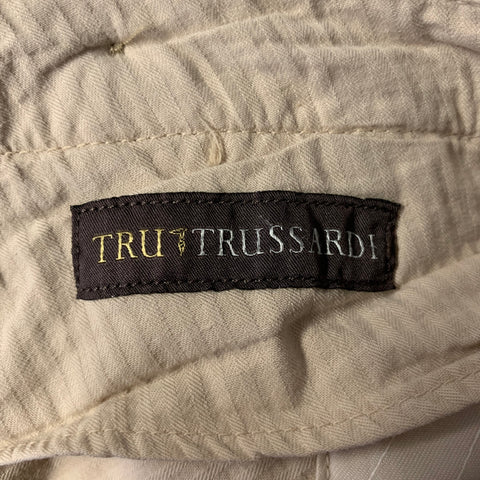 TRUSSARDI Size 38 Khaki Straight Casual Pants