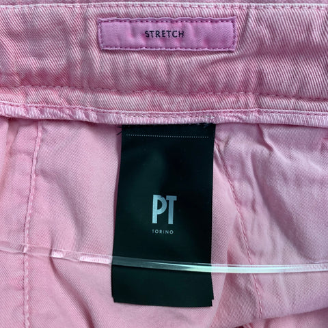 PT TORINO Size 34 Pink Cotton Blend Zip Fly Dress Pants