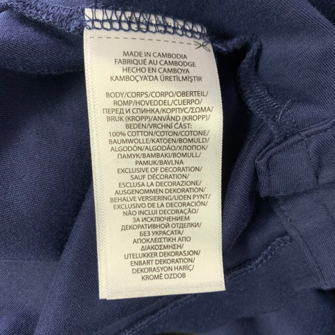 POLO by RALPH LAUREN Size M Navy Cotton Half Placket Polo