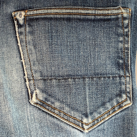TOM FORD Size 30 Blue Cotton Blend Straight Button Fly Jeans