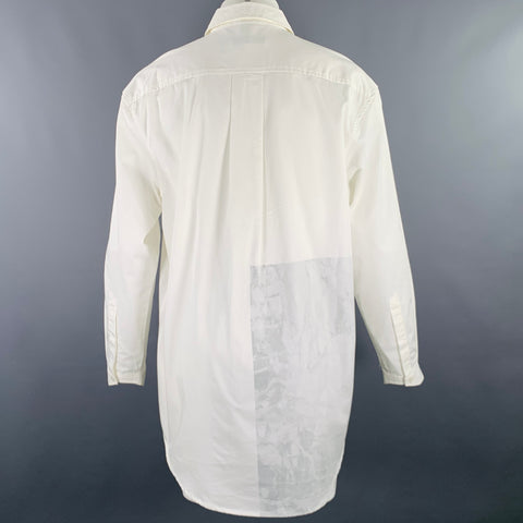 Veste A-COLD-WALL Taille S Blanc Gris Marbré Boutons Dissimulés