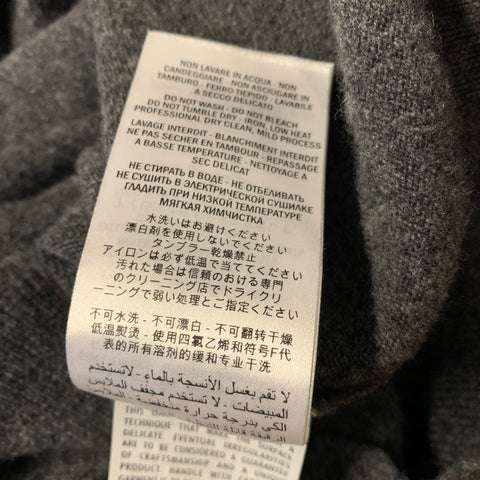 ALEXANDER MCQUEEN AW2017 Size L Grey Distressed Wool & Cashmere Crew Neck Sweater