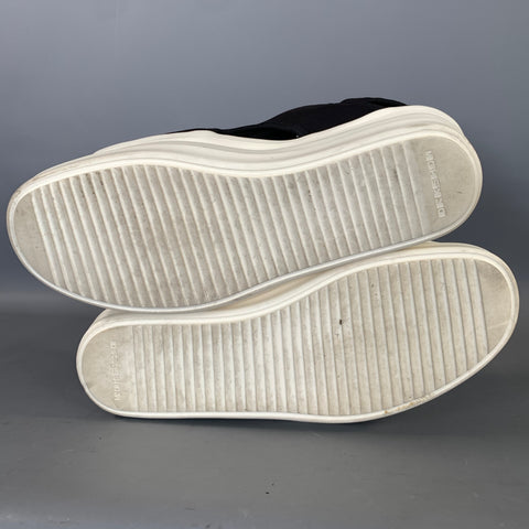 DRKSHDW Size 11 Black White Nylon Platform Sandals