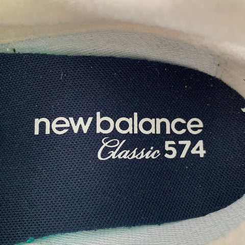 NEW BALANCE Size 11 Classic 574 Blue White Mesh Classic Sneakers