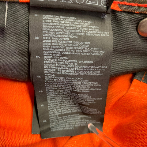 G-STAR Size 30 5622 Orange Black Camo Cotton Button Fly Casual Pants