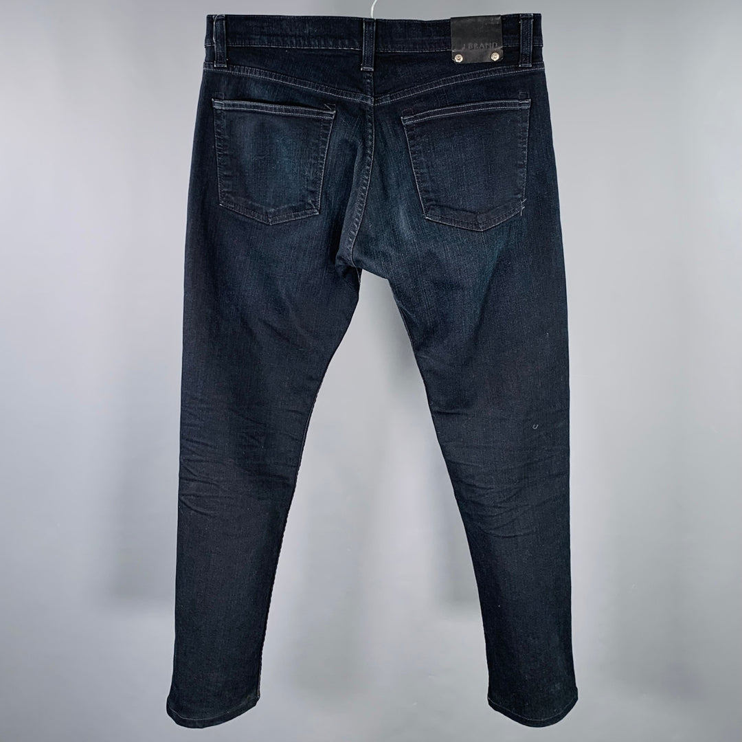 J.BRAND Size 32 Kane Black Cotton Blend Slim Jeans