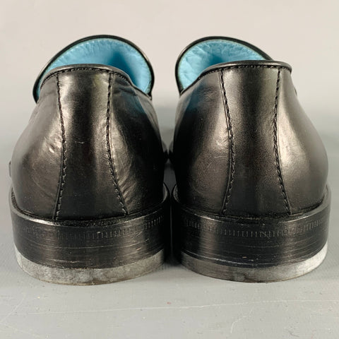 DOLCE & GABBANA Size 8 Black Leather Slip On Loafers