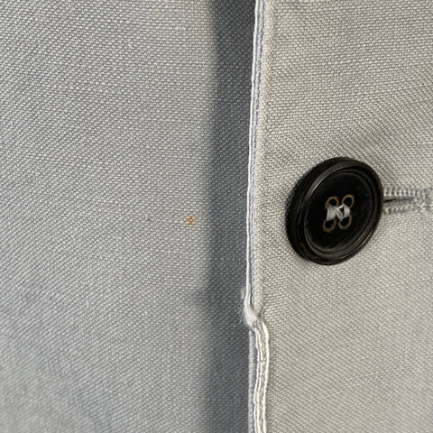 JOHN VARVATOS Size M Grey Cotton Linen Notch Lapel Sport Coat