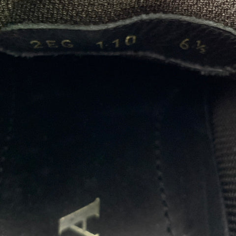 PRADA Size 7.5 Black Mesh Leather Sneakers