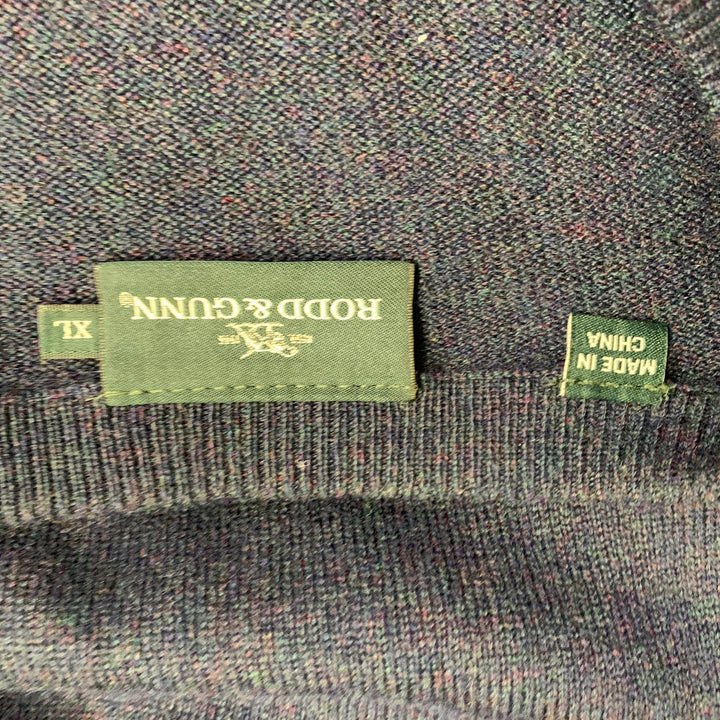 RODD & GUNN Size XL Navy Knit Wool Cashmere Blend Crew Neck Sweater