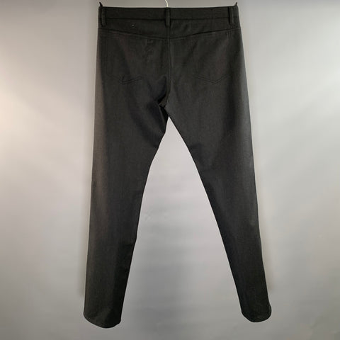 JIL SANDER Size 50 Black Virgin Wool Casual Pants