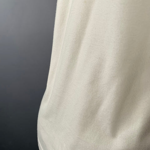 WTAPS Size S White Black Print Crew Neck Long Sleeve T-shirt