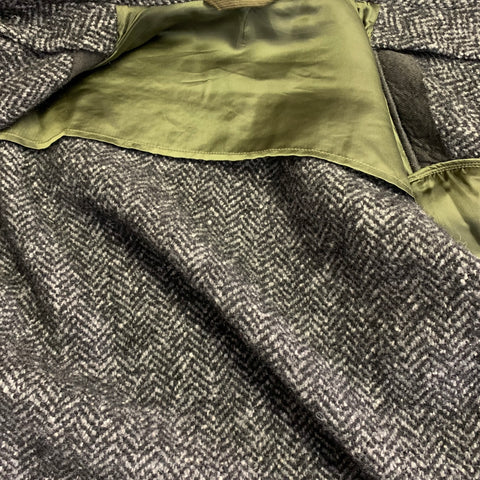 Blouson TODD SNYDER Taille M Gris Noir Chevrons Mélange Laine Vierge