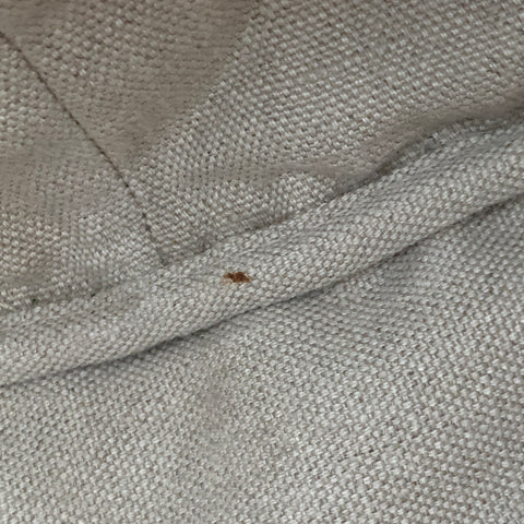 Sac fourre-tout PRADA Canapa en toile rayée marron, noire et blanche à dessus ouvert