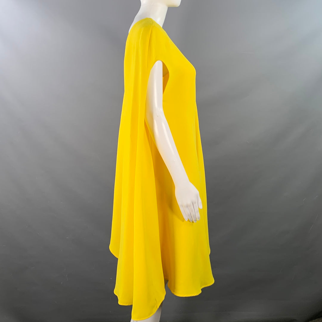 CALVIN KLEIN 205W39NYC Size 2 Yellow Silk Wool Layered Poncho Dress – Sui Generis Designer Consignment CALVIN KLEIN 205W39NYC Size 2 Yellow Silk Wool Layered Poncho Dress – Sui Generis Designer Consignment
