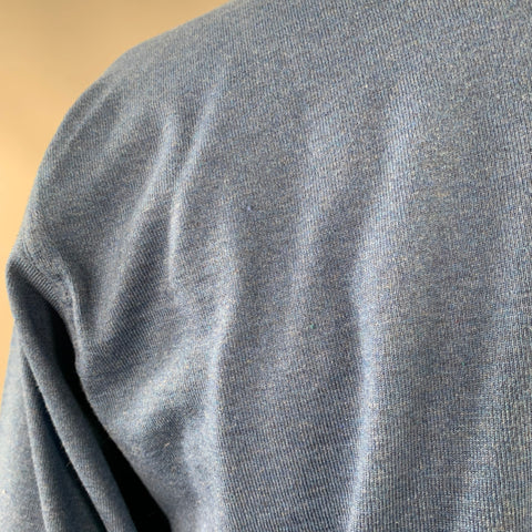 PAUL & SHARK Size XL Blue White Cotton Long Sleeve Polo