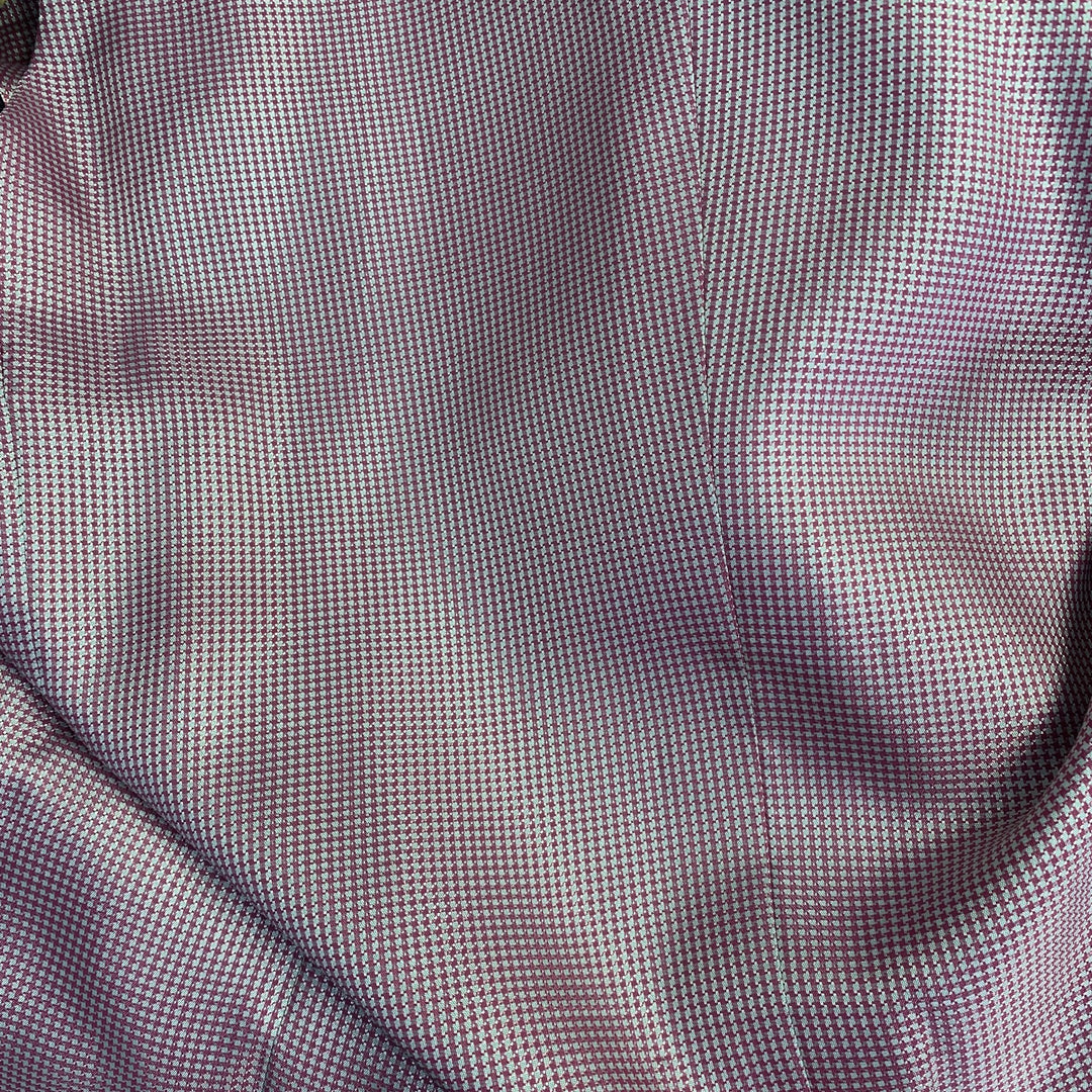 ASTOR & BLACK Size 44 Black Grey Stripe Single Breasted Peak Lapel 3 Piece Suit