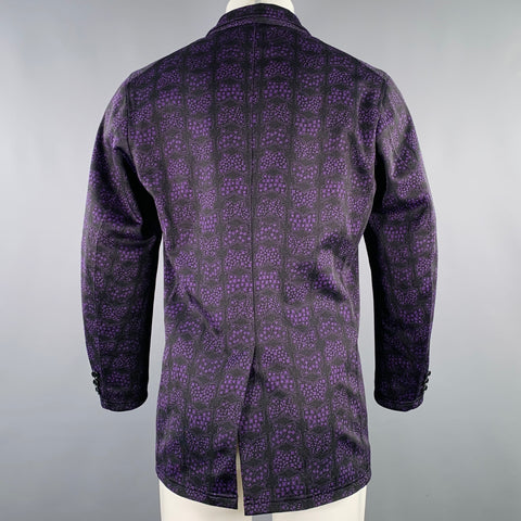 NEEDLES Size XS Black Purple Butterfly Polyester Oversized Jacket