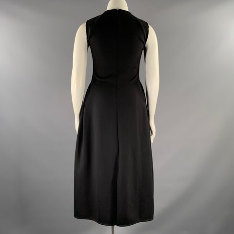 THE ROW Size XL Black Polyamide Blend Long Dress