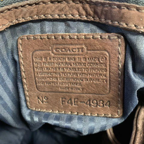 COACH One Size Sonoma Brown Suede Backpack Bag