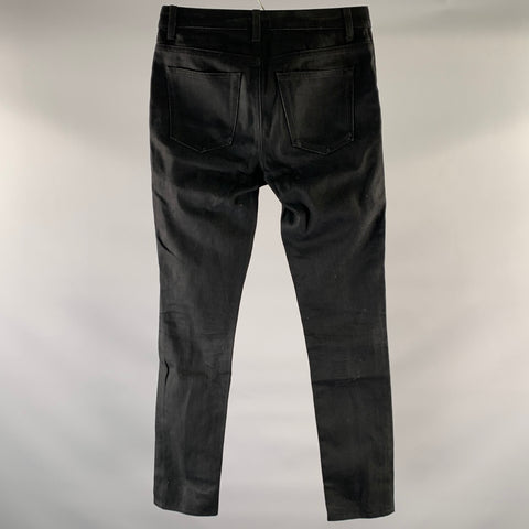 SAINT LAURENT Size 27 Black Denim Skinny Jeans