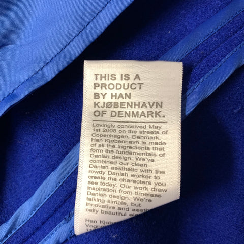 HAN KJOBENHAVN Size S Blue Cobalt Wool Blend Sport Coat