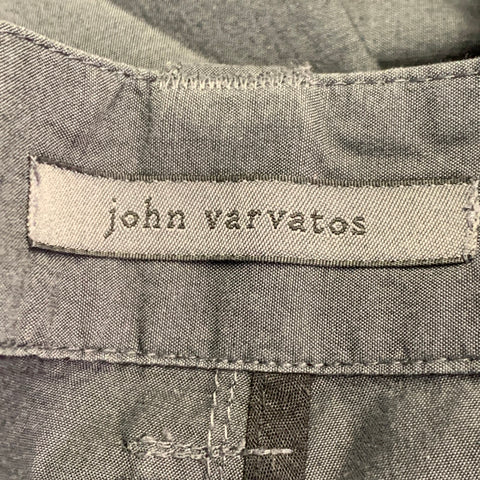 JOHN VARVATOS Taille 30 Pantalon fuselé décontracté en coton gris