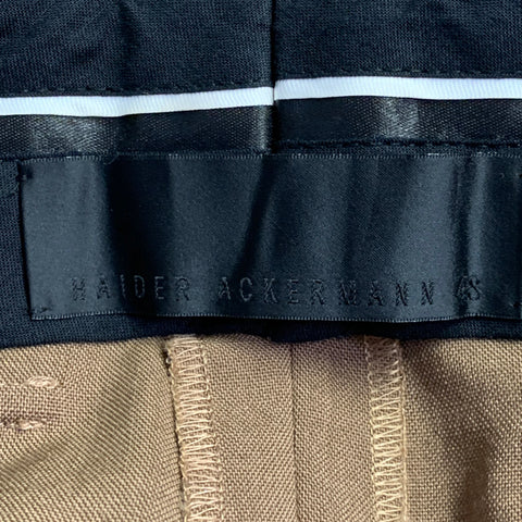 HAIDER ACKERMANN Size 32 Brown Wool Blend Cropped Casual Pants
