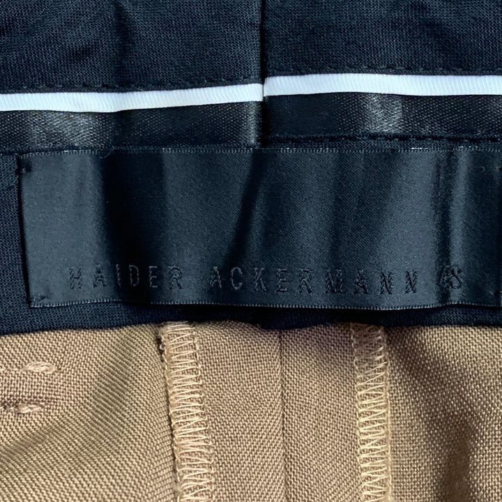 HAIDER ACKERMANN Size 32 Brown Wool Blend Cropped Casual Pants