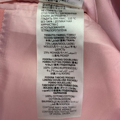 ALEXANDER MCQUEEN Size 40 Pink Wool Mohair Slim Fit Single Breasted Sport Coat