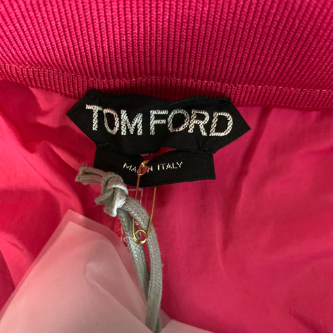 TOM FORD Size M Pink White Polyamide Contrast Stitch Casual Pants