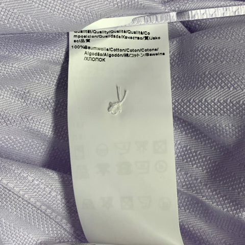 BOSS by HUGO BOSS Size XXL Purple Lavender Stripe Cotton Long Sleeve Shirt