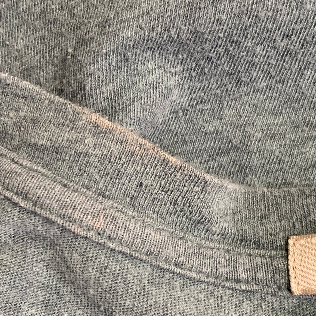 BURBERRY BRIT Size S Blue Green Checkered Cotton Crew Neck T-shirt