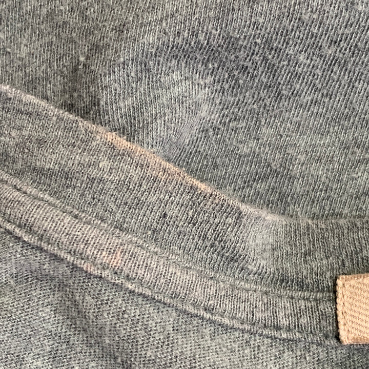 BURBERRY BRIT Size S Blue Green Checkered Cotton Crew Neck T-shirt