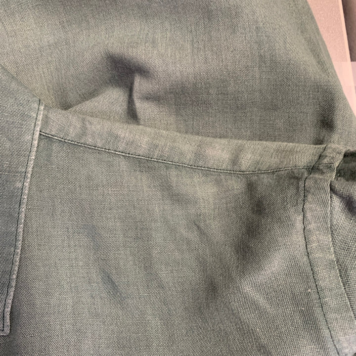 OUR LEGACY Size 38 Green Cotton One Pocket Long Sleeve Shirt