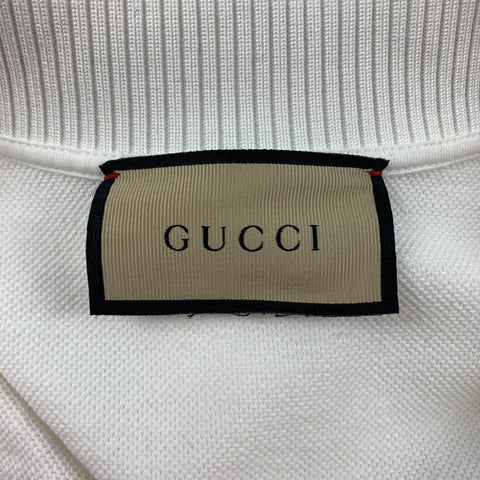 GUCCI Taille XS Blanc Vert Polyamide Blend Web Stripe Mini Robe