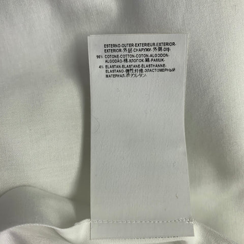 VERSACE COLLECTION Size XL White Cotton Blend Long Sleeve Shirt