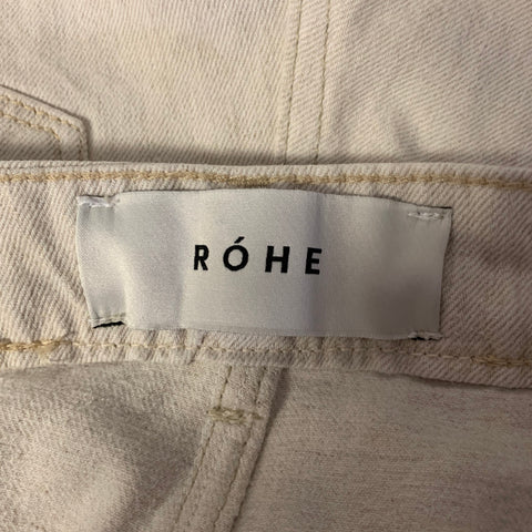 RÓHE Size 30 Cream Tan Hemp Cotton Button Fly Jeans