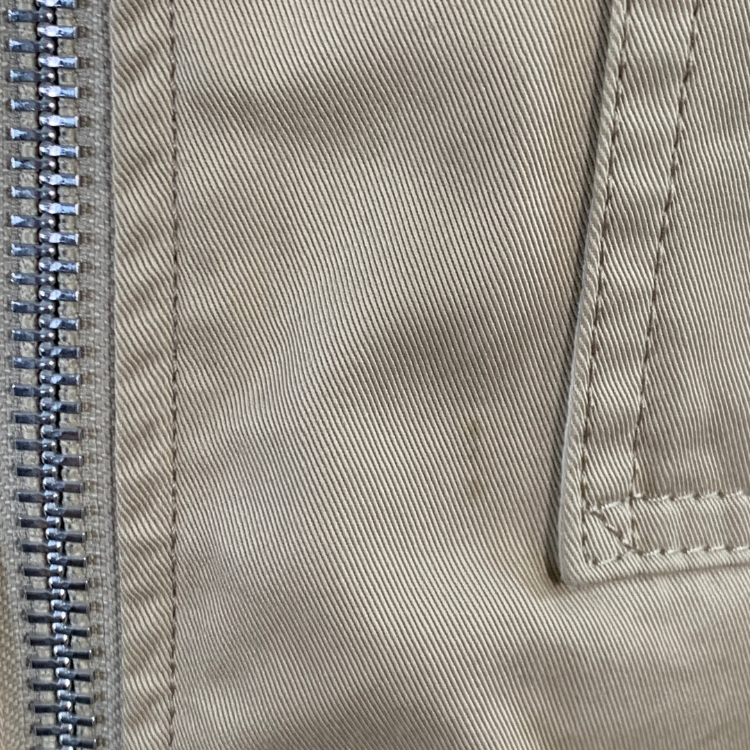 JUNYA WATANABE Size L Beige Twill Cotton Zip Up Jacket