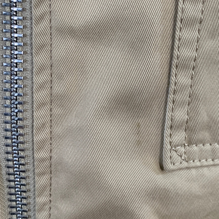 JUNYA WATANABE Size L Beige Twill Cotton Zip Up Jacket