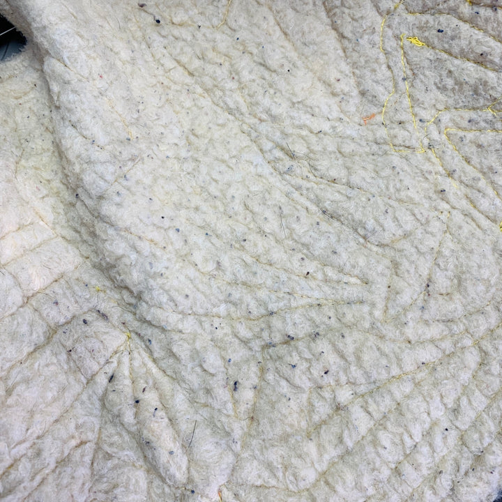 EARTHLING VIP Size XL Poetic Lust Blue Orange Yellow Lace Crochet Cotton Snaps Vest