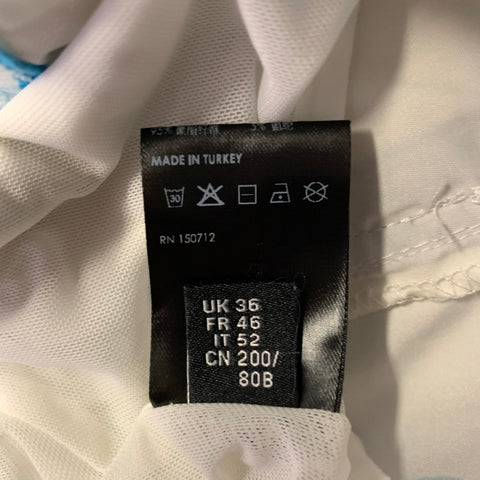 AMIRI SS23 CALIFORNIA HAWAIIAN Size 36 Blue Graphic Polyester Blend Drawstring Swim Trunks