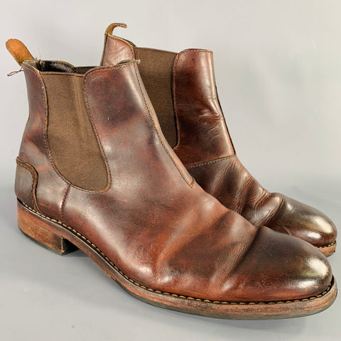 WOLVERINE Size 10.5 Brown Leather Chelsea Boots
