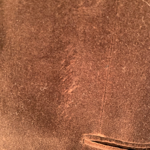 UNGARO Size 40 Regular Brown Velvet Cotton Peak Lapel Sport Coat