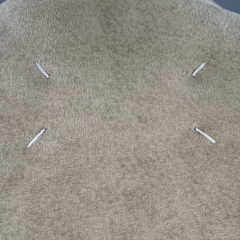 MAISON MARGIELA Size 42 Grey Stone Mixed Fabrics Wool Suede Collarless Jacket