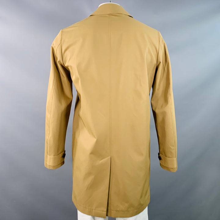 PS by PAUL SMITH Size L Tan Cotton Blend Single Breasted Hidden Placket Coat