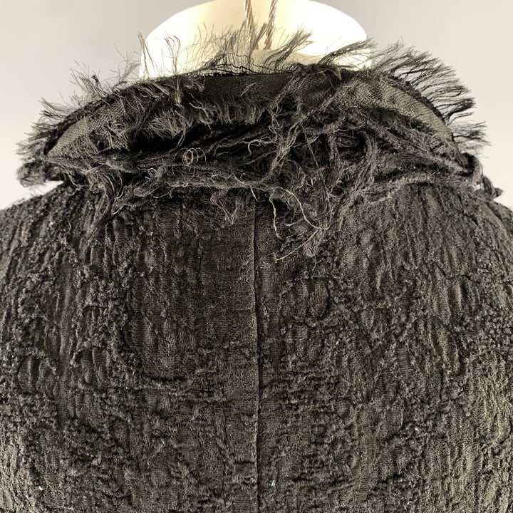 A TENTATIVE ATELIER Size 38 Black Wool Viscose Blend Jacket