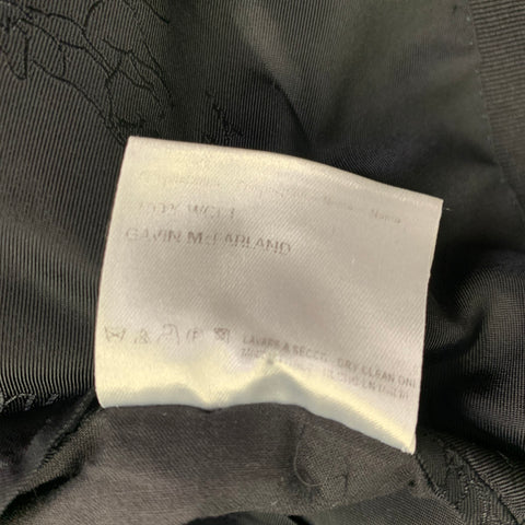 BRIONI Size 46 Black Wool Tuxedo Peak Lapel Sport Coat