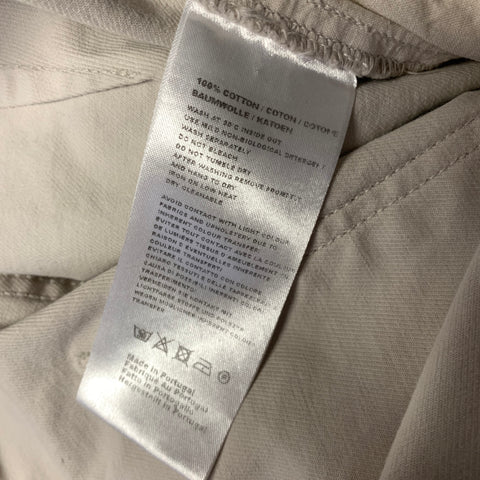 SUNSPEL Size XS Cream Cotton Tapered Casual Pants