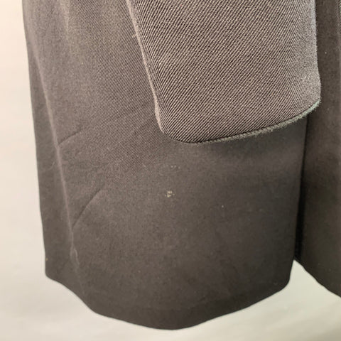 RRL by RALPH LAUREN Size S Black Twill Wool Double Breasted Coat